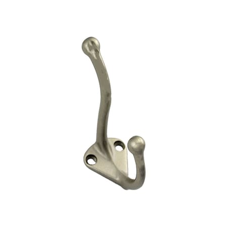 Ives Commercial Aluminum Coat and Hat Hook Satin Nickel Finish 572A15